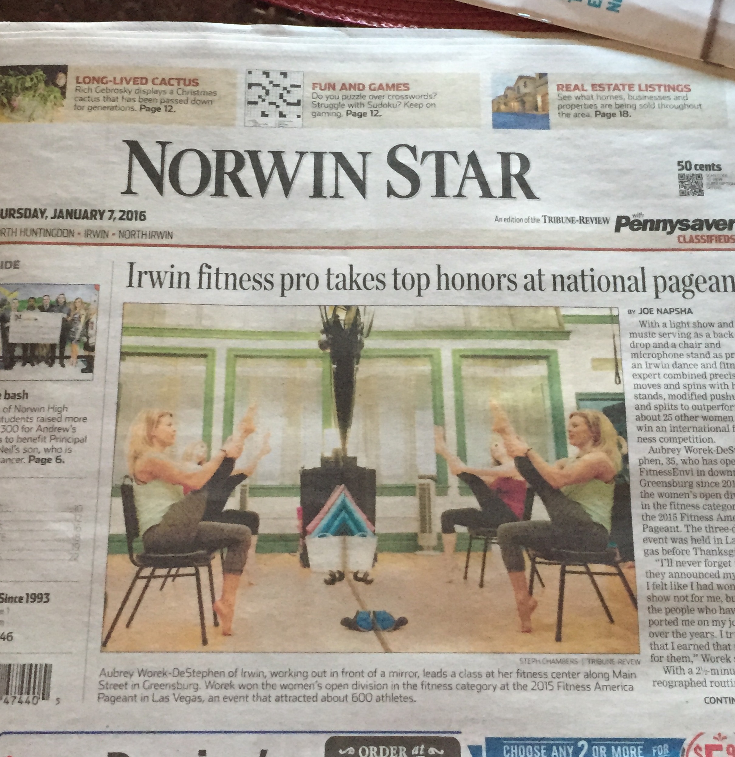 Trib Front Page